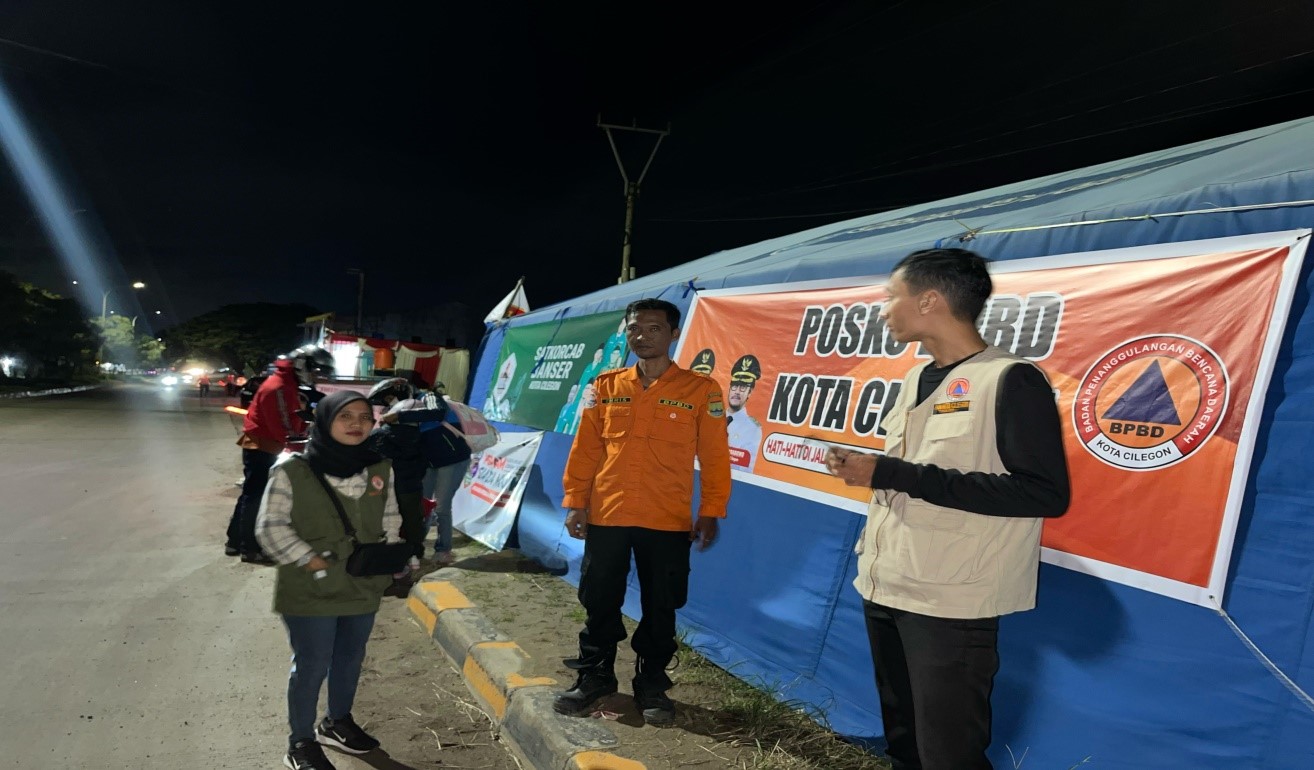 BPBD KOTA CILEGON MELAKUKAN MONITORING KESIAPSIAGAAN BENCANA PADA SAAT ARUS MUDIK IDUL FITRI 1446 HIJRIYAH TAHUN 2025